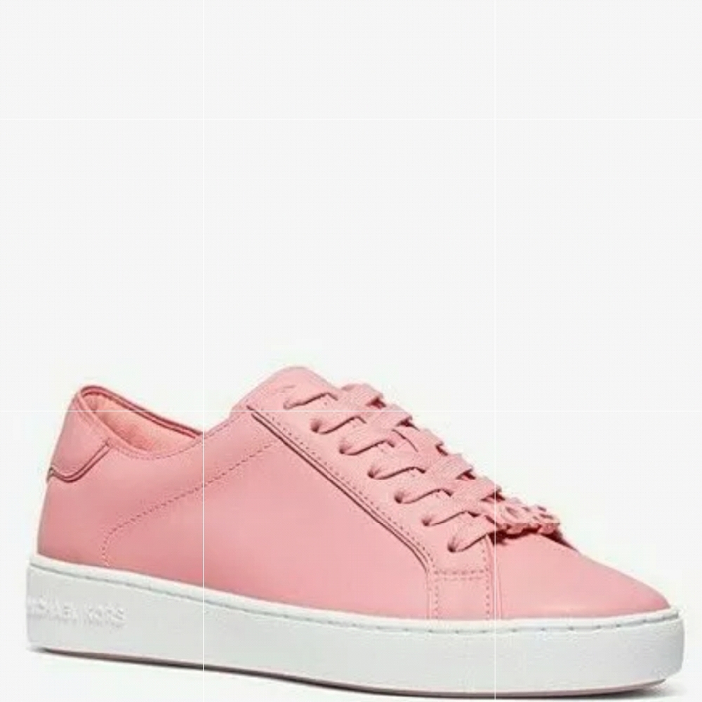 Michael Kors Harper Lace Up Pink Leather Sz 6 NIB